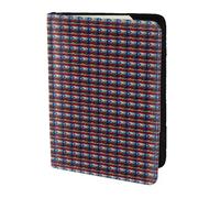 AYYQWE Porto Rico Étui portefeuille pour passeport et documents de voyage Motif drapeau, Noir , Taille unique