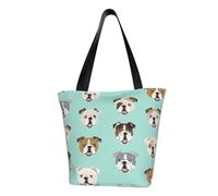 AYYQWE Sac à bandoulière d'été avec imprimé bouledogue anglais amusant, sac à main, sac à main, voyage, shopping, gym, randonnée, événements de fête
