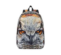 AYYQWE Sac à dos de voyage léger avec impression de croyances de chouettes pour voyage quotidien et aventures en plein air, Noir , S
