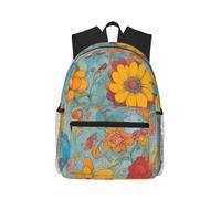 AYYQWE Sac à dos décontracté léger et confortable avec impression couleur vive unisexe pour randonnée, gym, camping, travail en plein air