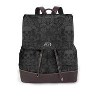AYYQWE Sac à dos gothique pour femme avec imprimé tête de mort, sac à dos élégant et polyvalent, sac à dos de shopping, sac de