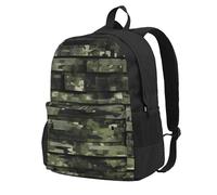 AYYQWE Sac à dos imperméable de grande capacité avec imprimé camouflage numérique unisexe pour l'école, le travail, les aventures en plein air