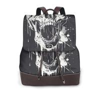 AYYQWE Sac à dos pour femme avec imprimé crâne fantôme horreur, sac à dos élégant, polyvalent, sac à dos shopping, sac de tous les jours, voyage,