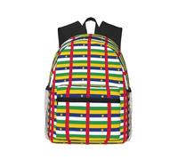 AYYQWE Sac à dos unisexe avec drapeau de l'Afrique centrale - Léger et confortable - Pour randonnée, gym, camping, travail en plein air