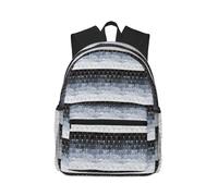 AYYQWE Sac à dos unisexe avec imprimé hexagones bleus et diamants - Léger et confortable - Pour randonnée, gym, camping, travail en plein air