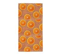 AYYQWE Serviette de plage extra longue unisexe douce et absorbante à séchage rapide Motif citrons et oranges