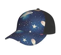 AYYQWE Starry Sky Universe Casquette de baseball en maille filet pour sports de plein air Séchage rapide Respirant Absorption de la transpiration Noir