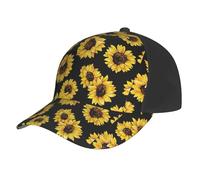 AYYQWE Sunflower.. Print Baseball Cap Mesh Summer Hat Outdoor Sports Quick-Dry Respirant Absorption de la Sudation Noir