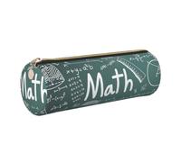 AYYQWE Trousse à crayons cylindrique élégante avec inscription « Formulas Shapes Theory Math Leçon », doré, One Size, Organiseur de sac