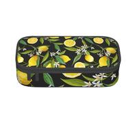 AYYQWE Trousse à crayons polyvalente avec imprimé citron jaune 21 x 5 x 9,4 cm, Noir , Taille unique