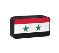 AYYQWE Trousse à crayons spacieuse avec drapeau de la République arabe syrienne - Grande capacité - Pour bureau, voyage