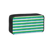 AYYQWE Trousse à crayons spacieuse avec drapeau de la République d'Ouzbékistan - Grande capacité - Pour bureau, voyage, etc