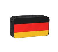 AYYQWE Trousse à crayons spacieuse avec imprimé drapeau de l'Allemagne - Grande capacité - Pour bureau, voyage