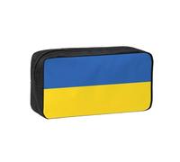 AYYQWE Trousse à crayons spacieuse avec imprimé drapeau de l'Ukraine - Grande capacité - Pour bureau, voyage