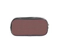 AYYQWE Trousse transparente pour fournitures scolaires et de bureau Motif rue de Londres Rouge