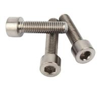 AYYSSM 1 PC M1.6 M2 M2.5 M3 M4 M5 M8 M10 M12 M14 M16 Vis à tête cylindrique à Six pans Creux en Titane for Bricolage(45mm,M10 x1.5mm)