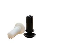 AYYSSM 50 Rivets Presse Type R Nylon 2-5mm Bouchon Ancrage Expansion, Attaches Isolées Blanc Noir pour PCB Ordinateur Électronique(Black M3 3mm,3.5mm)