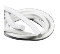 AYYSSM Bande d'étanchéité en Mousse de Silicone Blanche 1/2/5/10M, Joint éponge carré en Caoutchouc de Silicone for Joint de Garniture de Coupe-Froid de Porte de fenêtre(3 Meters,10mm x 10mm)