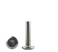 AYYSSM Boulon Hexagonal à tête Plate inclinée/vis for Meuble en Acier Inoxydable(25pcs M6x35)