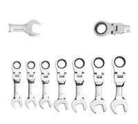 AYYSSM Clé à manche court, cliquet d'activité fleur de prunier ouble usage, économie d'énergie bidirectionnelle, outils manuels de réparation 8mm-17mm(10mm)
