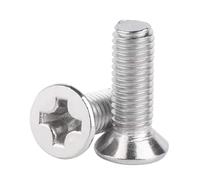 AYYSSM Lot de 200 vis à tête fraisée Plate en Acier Inoxydable 304 GB819 M3 x 5/6/7/8/10/12/14/16/18/20 mm, Micro-usinage(M3X7 200PCS)