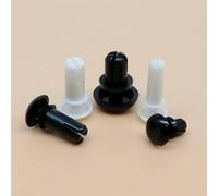 AYYSSM Lot de 50 Rivets à Pression en Plastique et Nylon, Blanc et Noir, 2 mm, 2,6 mm, 3 mm, 3,5 mm, 4 mm, 5 mm, 6 mm, Tube d'expansion for Planche(White,6.0MM_M3.5 3.5MM)