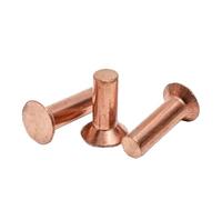 AYYSSM Rivets à tête fraisée en cuivre Massif M3 M4 M5 M6(10mm,M3 (20Pcs))