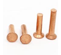 AYYSSM Rivets Solides à tête fraisée en cuivre, 1 à 50 pièces, M2.0 M2.5 M3 M4 M5 M6 M8(M2.5 20pcs,5mm)