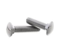 AYYSSM Vis à tête bombée à col carré en Acier Inoxydable 304(M5 (10Pcs),12mm)
