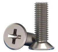 AYYSSM Vis à tête fraisée Plate cruciforme en Titane(10mm,M5 (10Pcs))