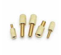 AYYSSM Vis moletées en Laiton avec Petite tête moletée Vis de Serrage à la Main for Rideaux M3-M5(6mm,M3 (20Pcs))