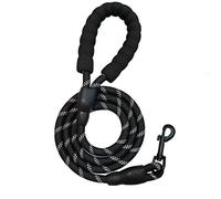AYZECHANG Laisse pour Chien, 2m/ 3m/ 10m Laisse de Dressage pour Chien,Convient pour Les Petits Chiens de Taille Moyenne et de Grande Taille, Laisse réfléchissante et Robuste (2 m) - Noir