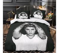 AYZOFCNDK Justin Bieber Parure De Lit 3D en Microfibre Style Unique,Parfait comme Cadeau d'anniversaire Ou pour Fêter Une Réussite Super King（260x220cm）