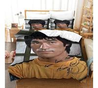 AYZOFCNDK pour Adultes Et Enfants 3D Imprimé Kung-fu Chinois Housse De Couette Housses De Couettes E avec Fermeture À Glissière avec Taies Parure De Lit Microfibr 3 Pièces Double（200x200cm）