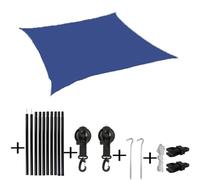 Ayztantine Auvent Latéral de Voiture Abri extérieur en bâche Noire avec revêtement Durable, résistant à la Pluie et aux intempéries(Color8,2x3.0m)