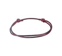 Ayztantine bracelet corde tressé Bracelets à cordon tressé réglables, 100 pièces, polyester ciré semi-fini for femmes et hommes(Black red)