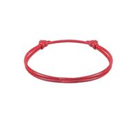 Ayztantine bracelet corde tressé Bracelets à cordon tressé réglables, 100 pièces, polyester ciré semi-fini for femmes et hommes(Red)