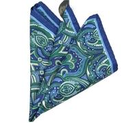 Ayztantine Foulard de poche Lot de 2 mouchoirs poche à pois rouges for homme, motif floral, idéal for un mariage ou comme pochette costume(Color2)