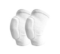 Ayztantine Genouillère Sport 1 paire de genouillères sport for adultes et enfants, protection des genoux danse, élastique, éponge épaisse, Support for gymnastique, Yoga, entraînement(White,S)