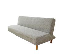 Ayztantine Housse de Canapé sans Bras Pattern Splashproof Jacquard Sofa Bed Cover Stretch Futon Slipcover for Living Room(Color 1,Set 3(S and L))