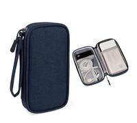 Ayztantine Lot de 2 Sacs Rangement for Accessoires numériques Portables Voyage, for câbles données Sac de Rangement Câble(Blue)