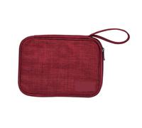 Ayztantine Lot de 2 Sacs Rangement numériques Portables et étanches for appareils électroniques, écouteurs, Chargeur, Prise Voyage Sac de Rangement Câble(Red)