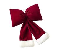 Ayztantine Noeud Rouge Sapin de Noel Grand nœud de Noël en Velours, décoration tridimensionnelle for Sapin d'hôtel(Color 1)