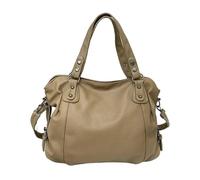 Ayztantine Sacs à bandoulière femme sac main grande capacité sacs grand fourre-tout style dames en cuir souple Hobos de messager femmes Shopper Sacs Bandoulière Femme(Khaki)