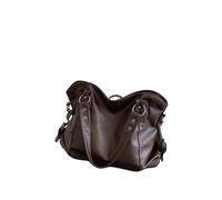 Ayztantine Sacs à bandoulière femme sac main grande capacité sacs grand fourre-tout style dames en cuir souple Hobos de messager femmes Shopper Sacs Bandoulière Femme(Coffee)