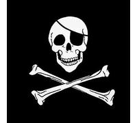 AZ FLAG - Banada Drapeau Pirate Jack Rackham - 50x50 cm - Pavillon Pirates - Corsaire 100% Polyester