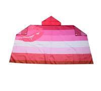 AZ FLAG Cape Fierté lesbienne féminine lipstick 150x90 cm Polyester Léger