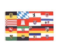 AZ FLAG - Drapeau 16 landers d'Allemagne - 90x60 cm - Drapeau Lander Allemands - Land Allemand 100% Polyester Avec Oeillets Métalliques Intégrés - Pavillon 50 g