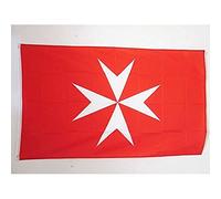 AZ FLAG - Drapeau Activités de l’Ordre de Malte - 150x90 cm - Drapeau Saint-Jean De Jérusalem 100% Polyester Avec Oeillets Métalliques Intégrés - Pavillon 110 g