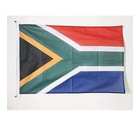 AZ FLAG - Drapeau Afrique du Sud - 45x30 cm - Pavillon Nautique Sud Africain Spécial Bateau Et Extérieur en Maille Bloquée avec Anneaux Plastiques Intégrés - 30g